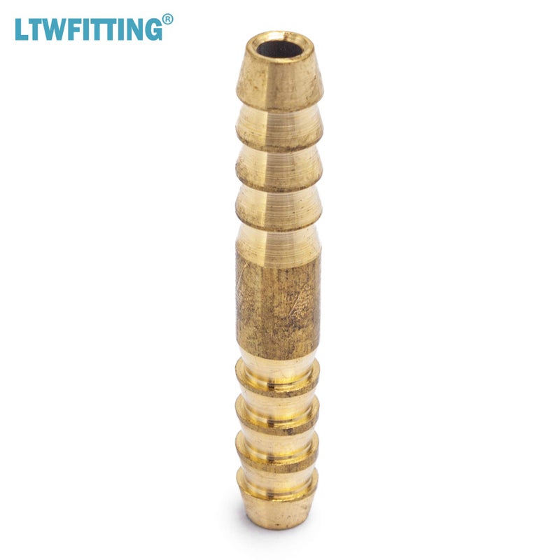 LTWFITTING Brass Barb Splicer Mender 3/16-Inch Hose ID Fitting for Vehicle Fuel System Windshield Fluid Tube (Pack of 50) - Image 4